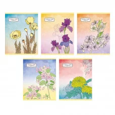 Тетрадь А5 96л "Полевые цветы"  КанцЭксмо Т2Л966651