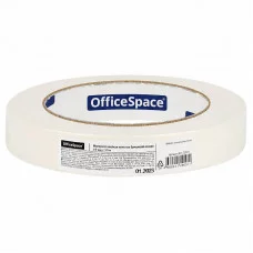 Клейкая лента малярная OfficeSpace, 19мм*50м, ШК 353366