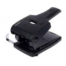 Дырокол мощный 65л deVENTE Stripe пластик с линейкой усил корпус, чёрный 4020501 5114313