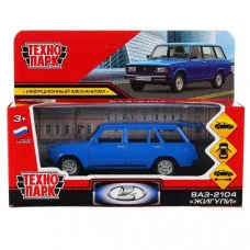 Машина металл ВАЗ-2104 ЖИГУЛИ длина 12 см, двери, багаж, 2104-12-ВU