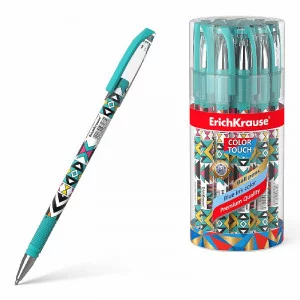 Ручка шариковая ErichKrause ColorTouch Stick Ornament 0.7, цвет чернил синий 50820