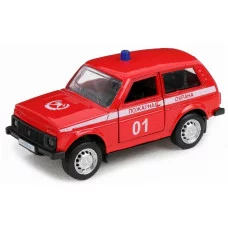 Машинка модель Пожарная металлическая в коробке 6400E