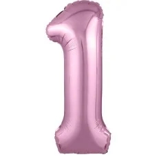 Шар Agura Slim Фламинго цифра 1 (40\'\'/102 см) 754474