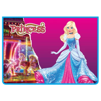 Папка для тетрадей А4 молния сверху конгрев "Сказочная принцесса" ПЧЕЛКА ПМ-А4-229 078467