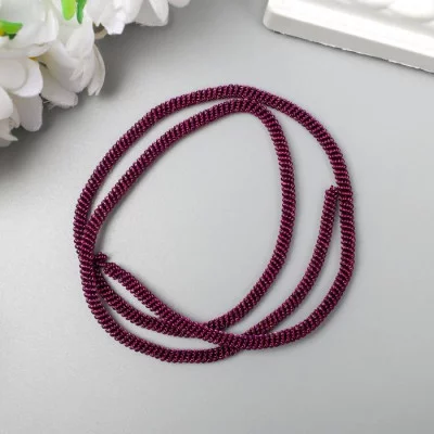 Канитель мягкая, витая 3 мм матовый, сливовый 5 гр 6708971