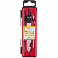 Готовальня ArtSpace, 5 предметов, циркуль 135мм, пластиковый футляр 227866