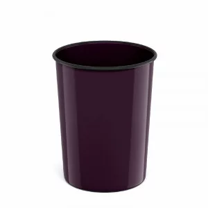 Корзина для бумаг литая пластиковая ErichKrause® Marsala, 13.5л, фиолетовая 1шт 58463