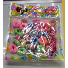 Резинка для волос 0042 Тонкая велюр, цв.асс., цена за 1 шт. J.Otten 157240