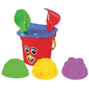 2181 Набор для песка №26 полесье ведро малое ситечко цветок совок №2 грабельки №2 3 формочки