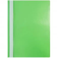 Папка-скоросшиватель пластик. OfficeSpace, А4, 120мкм, зеленая с прозр. верхом Спейс 240674