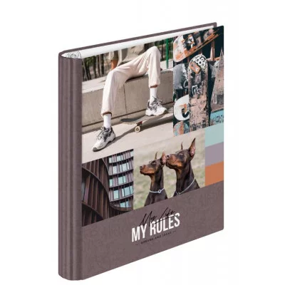 Тетрадь на кольцах А5, 120л., 7БЦ, ArtSpace "Увлечения. My rules", глянцевая ламинация 340049