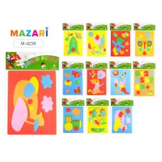 Пазл из EVA M-4239 ВЕСЕЛАЯ ЗАБАВА, асс. 12 дизайнов