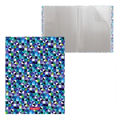 Папка файловая пластиковая ErichKrause® Cubes, с 30 прозрачными карманами, A4 47272