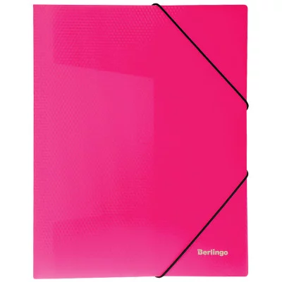 Папка на резинке Berlingo "Neon" А4, 500мкм, неоновая розовая BERLINGO* 239881