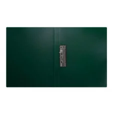 Папка с боковым зажимом СТАММ "Диагональ" А4, 17мм, 700мкм, пластик, изумруд 377868