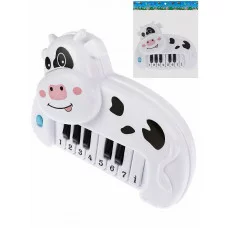 Детское пианино "Коровка" 20х5х17 см (бат. 2*АА не в компл.,в пакете) ( Арт. 2081946)