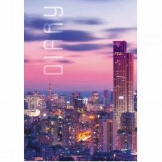 Ежедневник А5 192л "Ночной город"  КанцЭксмо