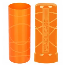 Пенал-тубус ПИФАГОР пластиковый, тонированный, ассорти, 5 цветов, 19,5х4,5 см, 271583