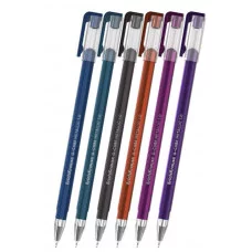Набор из 6 ручек гелевых ErichKrause G-Cube® Stick Metallic 1.0, цвет чернил ассорти  61307