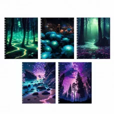 Тетрадь А5 96л "Фантастические пейзажи " КанцЭксмо ТС968849