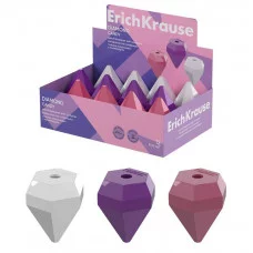 Точилка пластиковая ErichKrause Diamond, Candy, с контейнером, ассорти 60073