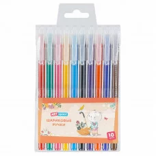 Набор шариковых ручек ArtSpace "Рисунки. Funny animals", 10шт., 10цв., 1,0мм, европодвес 359089