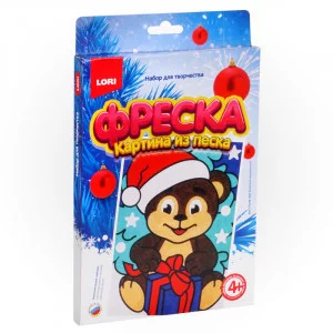 Фреска.Картина из песка "Весёлый медвежонок" Пз/Ф-007