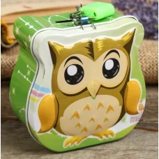 Копилка металл "Маленький совёныш" МИКС 8,5х9х4,5 см 3930023