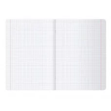 Тетрадь 48л., А4 клетка BG "UniTone", пластиковая обложка, прозрачный 381705