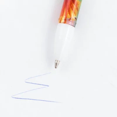 Ручка пластик с колпачком Цвети от счастья, синяя паста, шариковая 0,5 мм 9229699