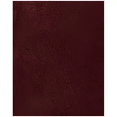 Тетрадь 96л., А5, клетка OfficeSpace бумвинил, бордовый Спейс 252732