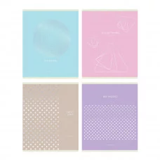 Тетрадь 60л., А5, клетка BG "Silver pattern", тиснение фольгой 346520