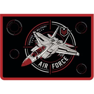Папка для тетрадей А4 молния сверху ламин "Air Force" ПЧЕЛКА ПМ-А4-29 Россия (643)