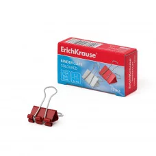 Зажимы для бумаг ErichKrause®, 15мм цветной (коробка 12 шт.) 25088