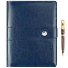 Набор подарочный: Ежедневник на кольцах А5 + ручка (синий) DV-6753BL