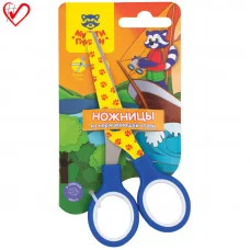Ножницы детские Мульти-Пульти "Приключения Енота" 13см, с рисунком на лезвиях, ассорти, европодвес 258785