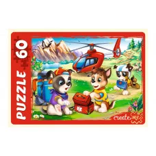 39. ПАЗЛЫ 60 элементов. ДОБРЫЕ ЩЕНКИ-СПАСАТЕЛИ (Арт. ПУ60-0463)