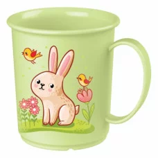 Кружка детская с декором 180мл салатовый 48591