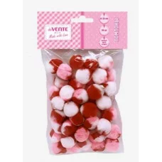 Набор помпонов для творчества "DIY" 25 мм, 50 шт, 8000420