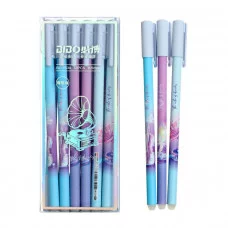 Ручка гелевая СТИРАЕМЫЕ ЧЕРНИЛА, стережень черный , корпус МИКС 7330316