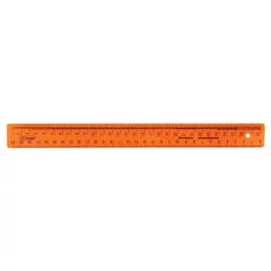 Линейка закройщика 30см NEON оранжевая СТАММ ЛН710