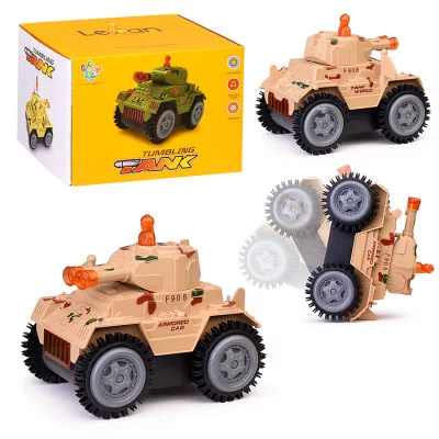 Машина-перевертыш "Полигон" (свет) в коробке 9805C