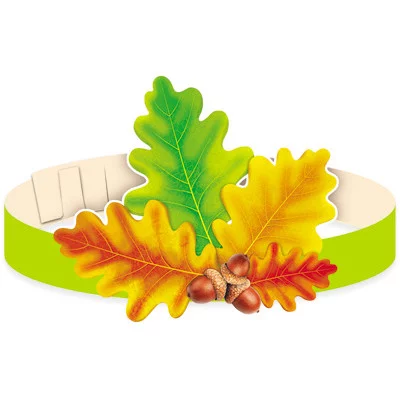 МА-12079 Маска-ободок. Листья дубовые желто-зеленые / Маски-ободки Сфера 4630112011906