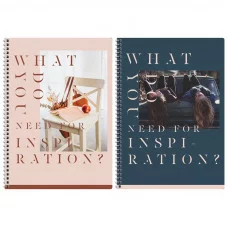 Тетрадь 80л., А4, клетка на гребне GreenwichLine "What do you need", матовая ламинация, выборочный УФ-лак, 70г/м2 325551