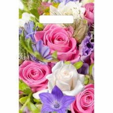 Пакет "Лирика", полиэтиленовый с вырубной ручкой, 30 х 20 см, мкм 2846938