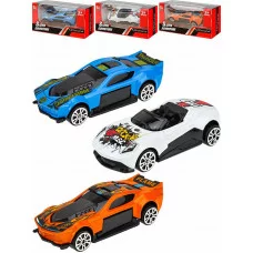 Машинка инерционная металл. 10,5х4х5 см "СМЕЛЫЙ ГОНЩИК-1"(12 видов микс,в коробке) (Арт. 1643146)