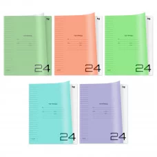 Тетрадь 24л., линия BG "UniTone. MIX", пластиковая обложка 379174