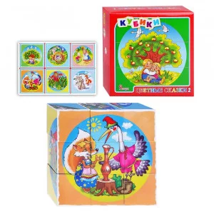 Кубики Цветные сказки-2 (9) 00444/00680