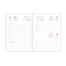 Ежедневник датированный 2026г., А6, 176л., твердый переплет, кожзам, BG "Nebraska. Black", черный 380103