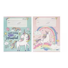 Тетрадь КЛЕТКА 12 л. МАГИЧЕСКИЕ ЕДИНОРОГИ (12-4331) цвет.мелов.обл.об 12-4331